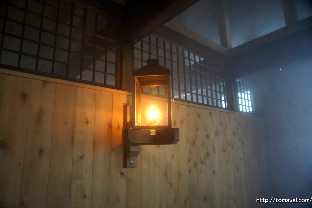 青森 ランプの宿 青荷温泉 滝見の湯 ランプ